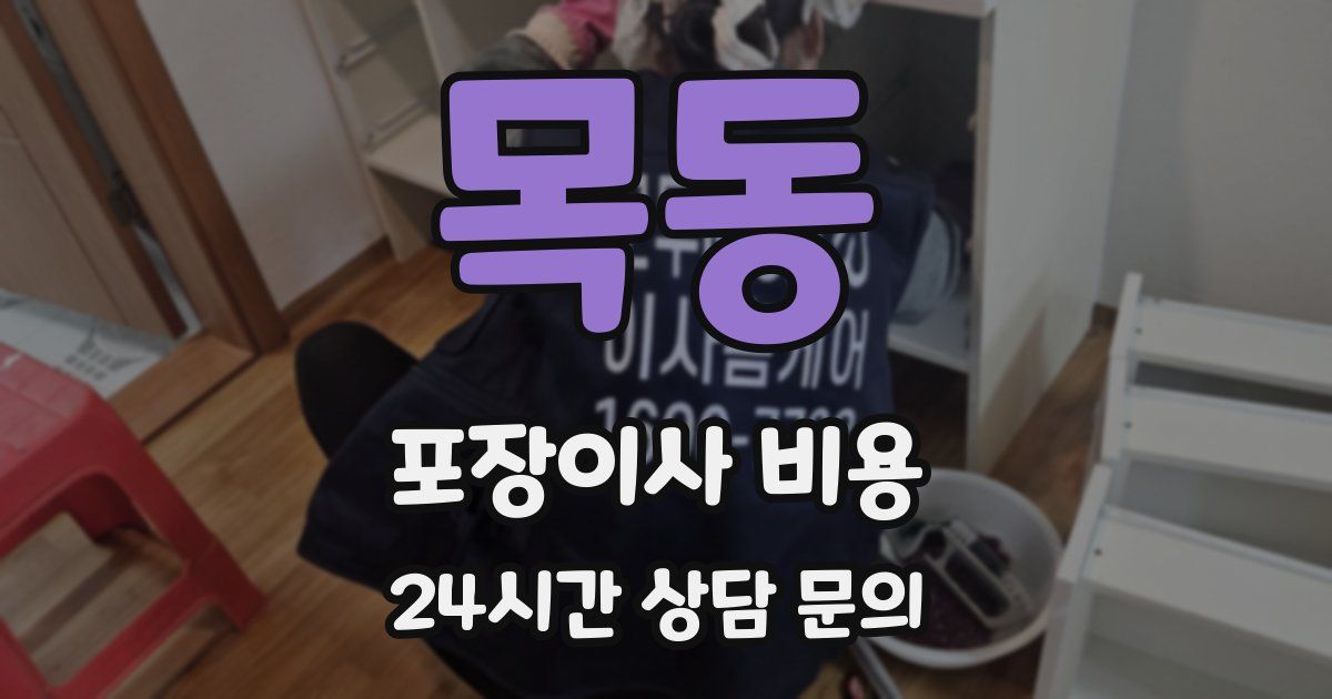 목동 포장이사 비용