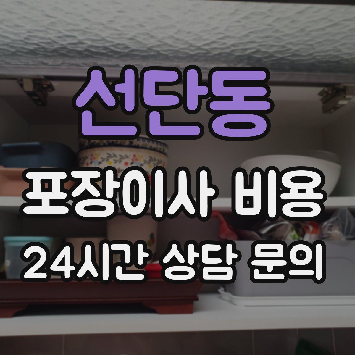 선단동 포장이사 비용