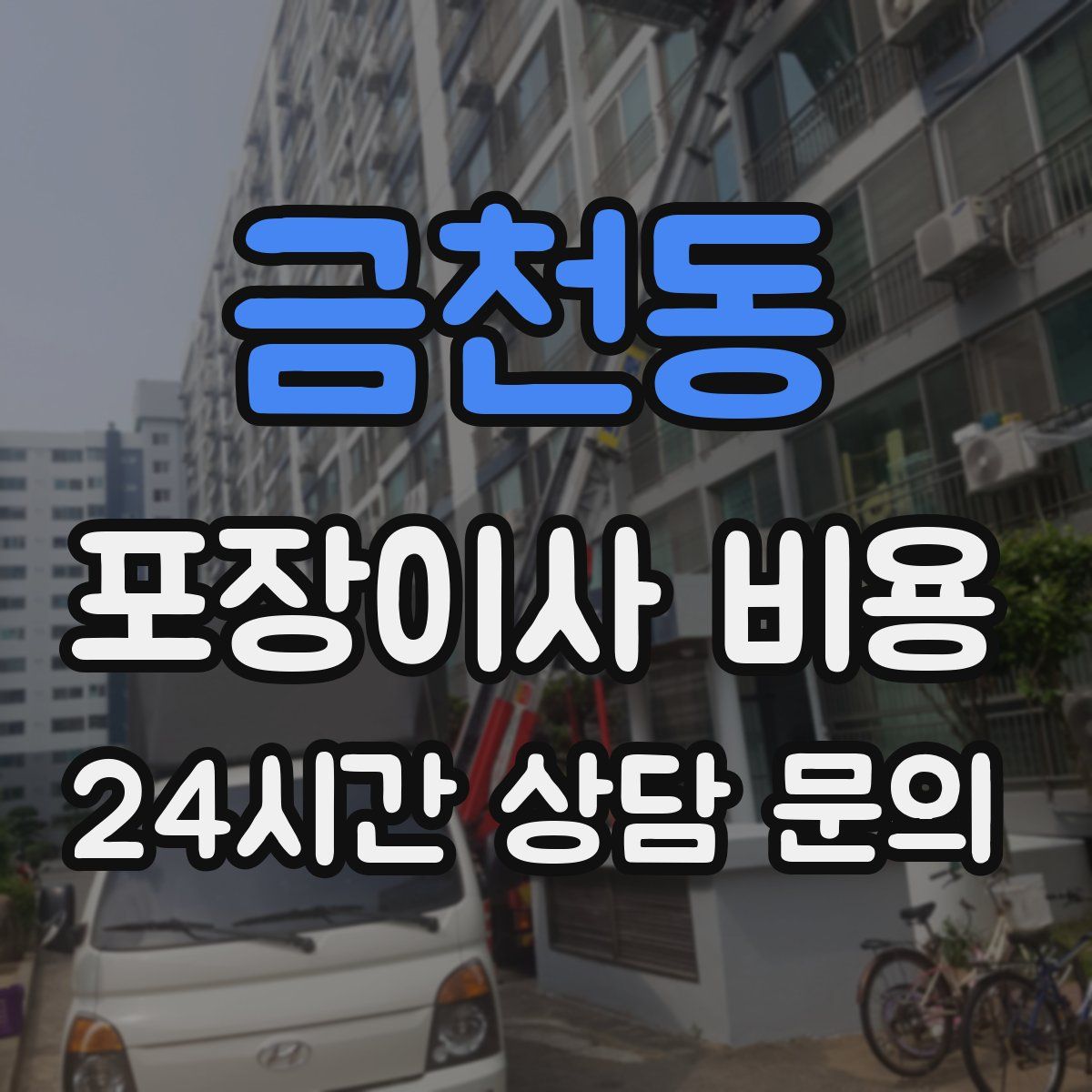 금천동 포장이사 비용