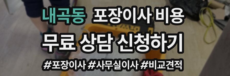 내곡동 포장이사 비용