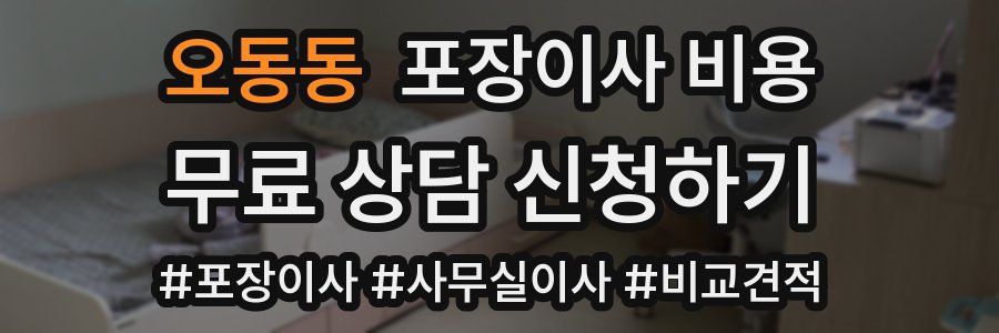 오동동 포장이사 비용