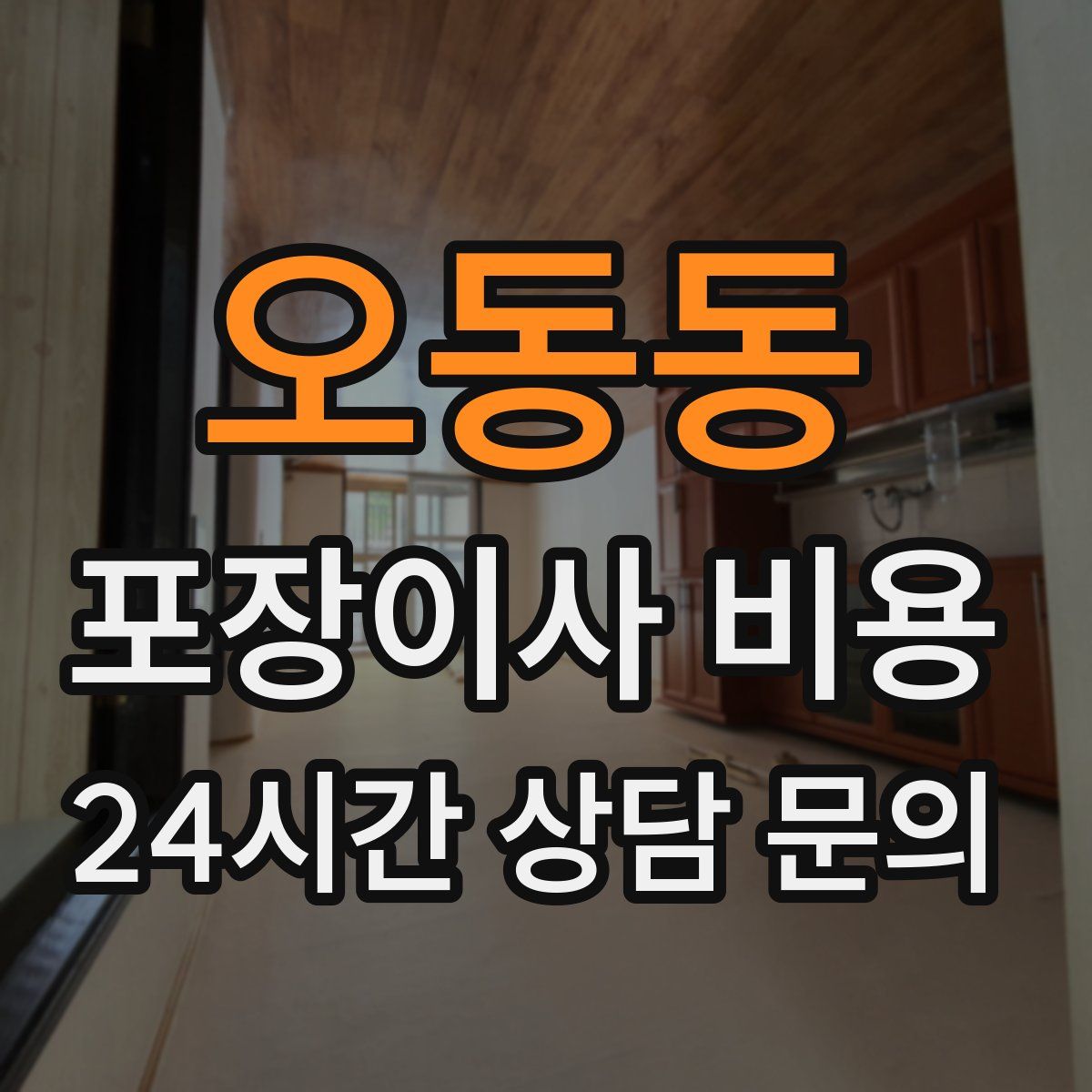 오동동 포장이사 비용