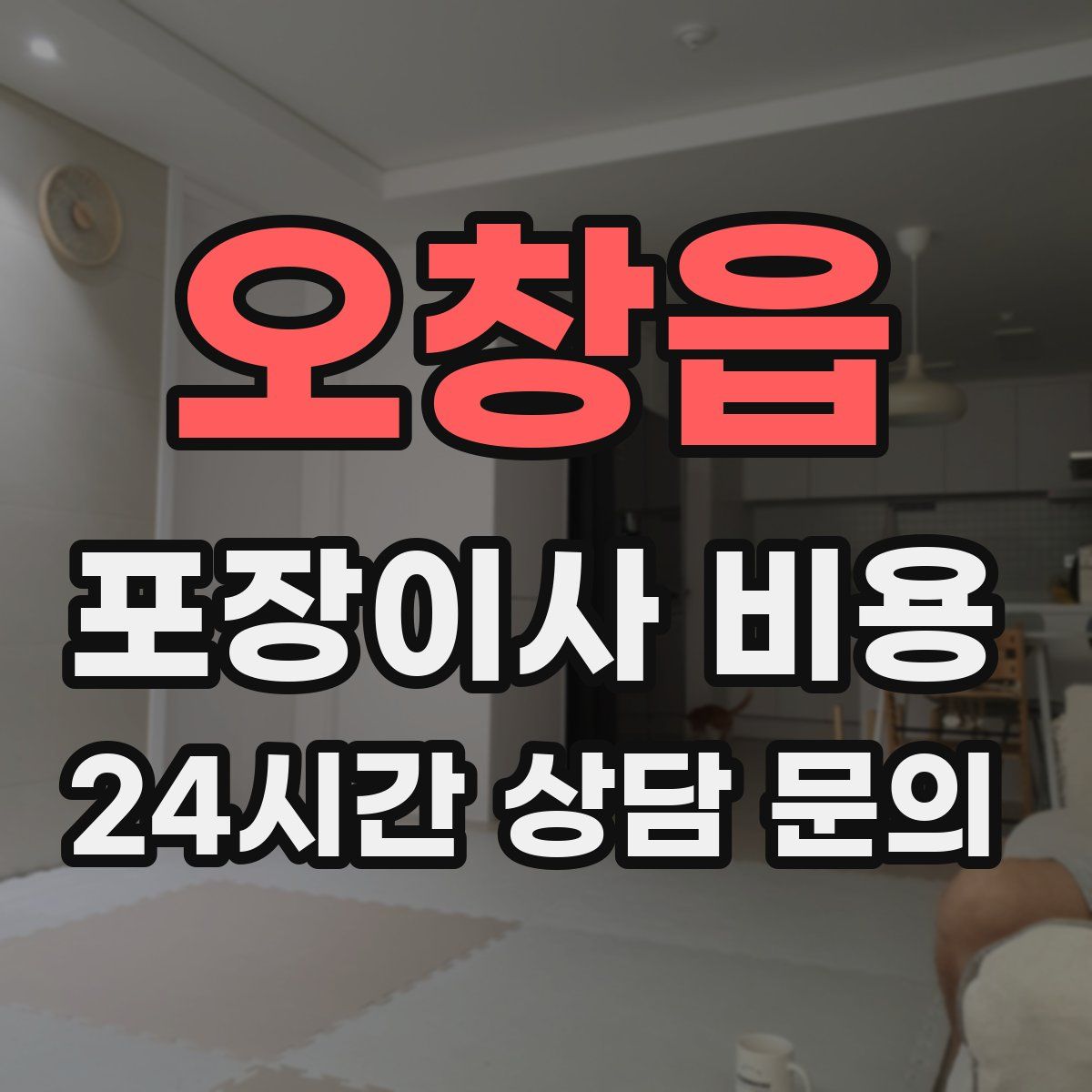 오창읍 포장이사 비용