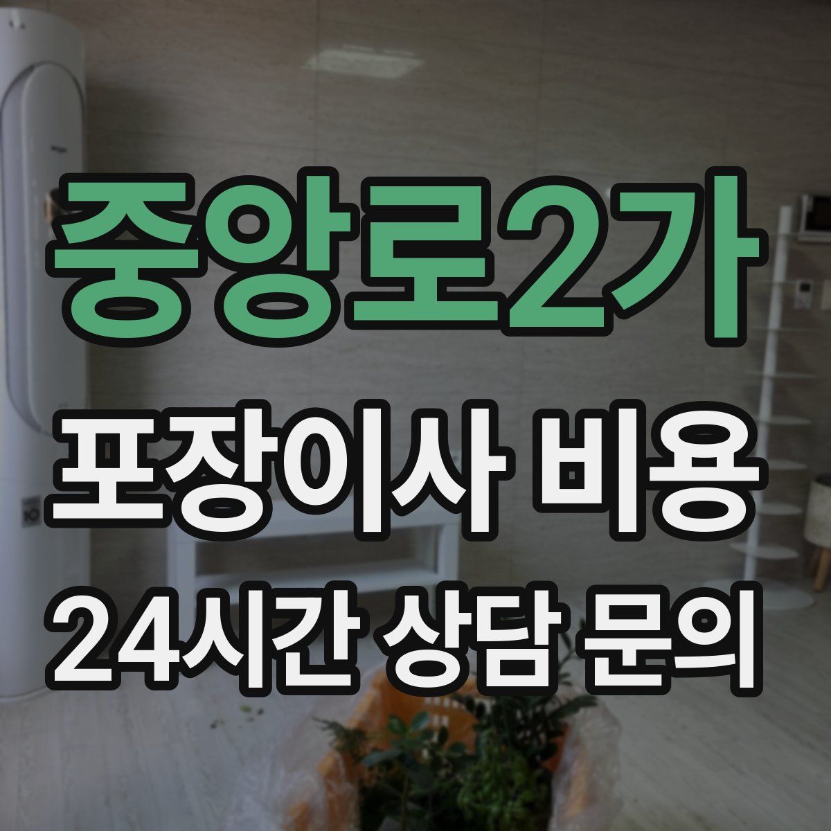 중앙로2가 포장이사 비용