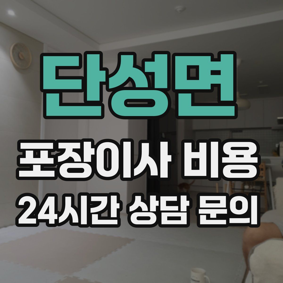 단성면 포장이사 비용