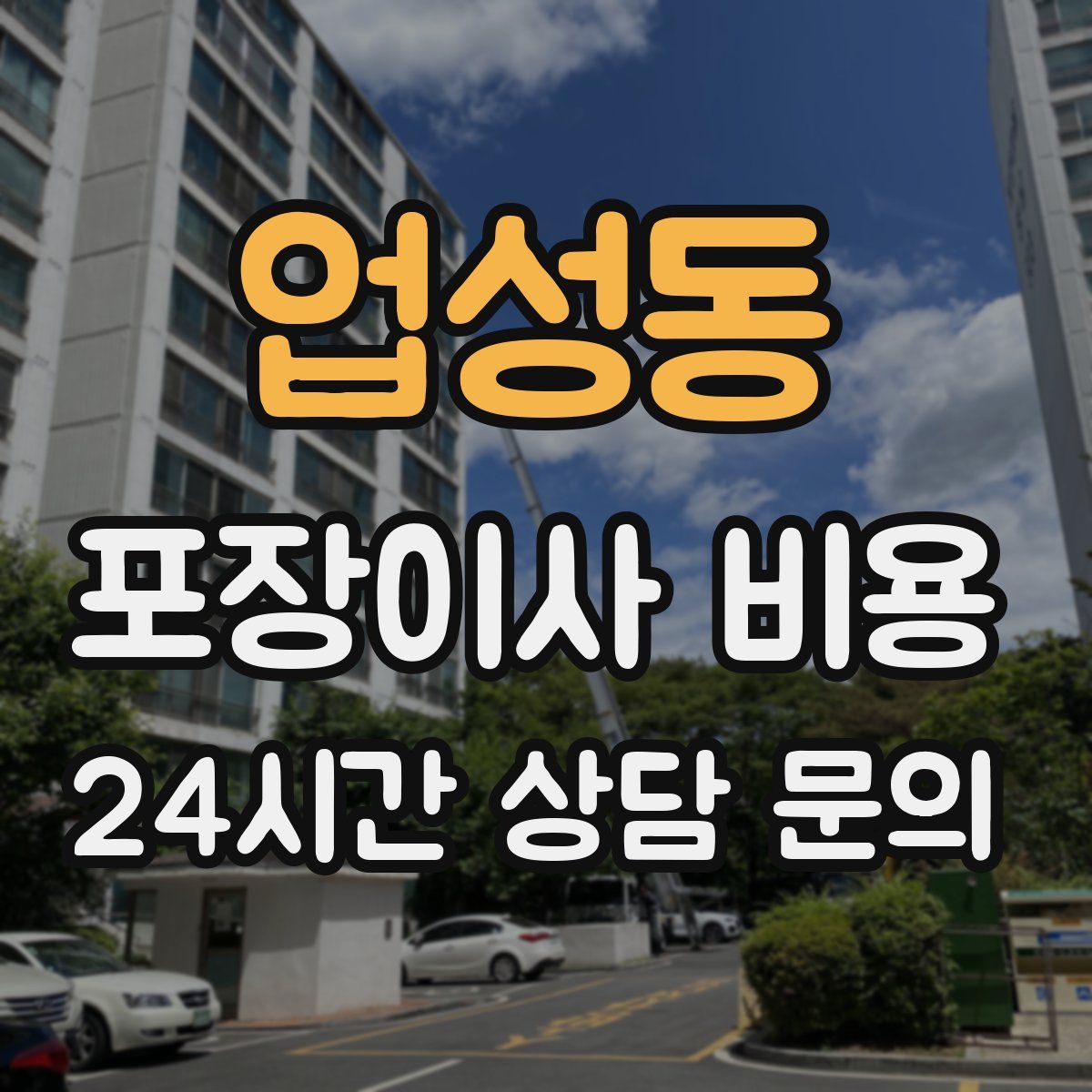 업성동 포장이사 비용