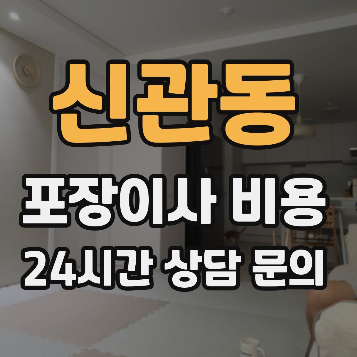 신관동 포장이사 비용