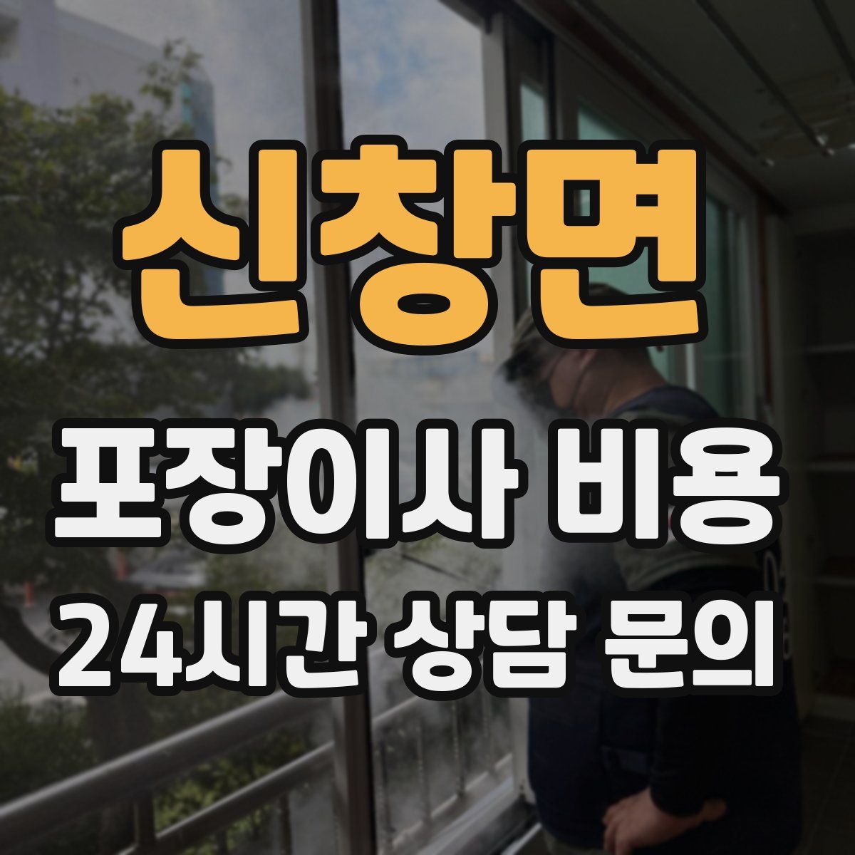 신창면 포장이사 비용