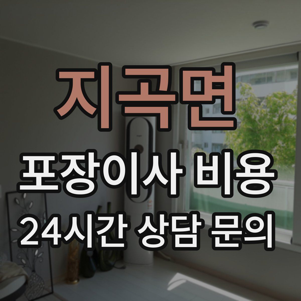 지곡면 포장이사 비용