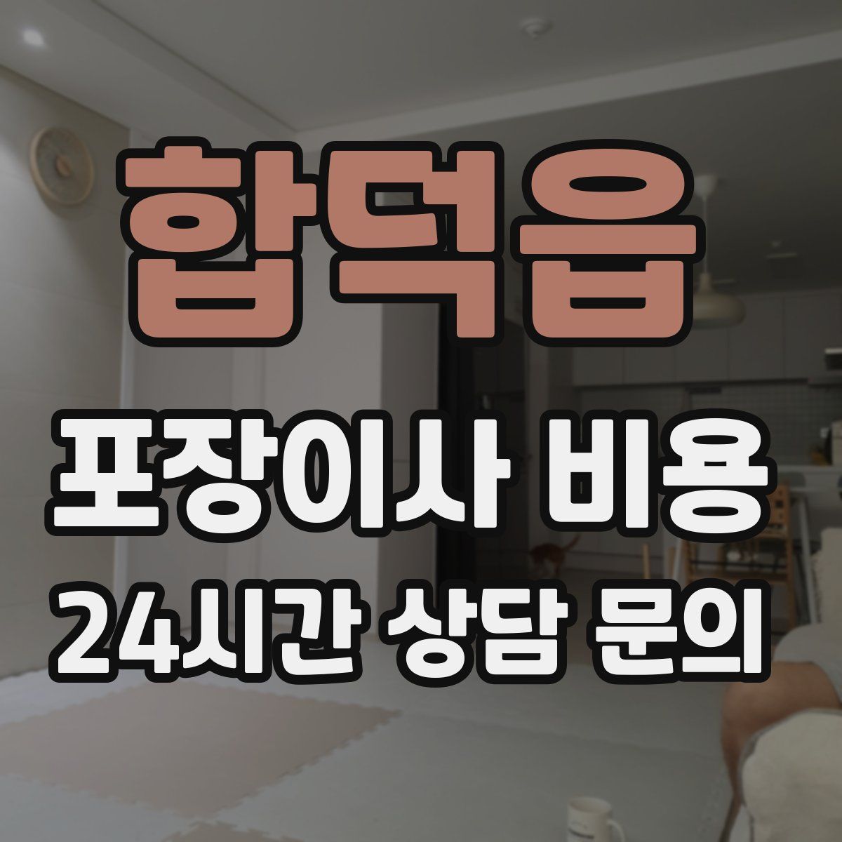 합덕읍 포장이사 비용