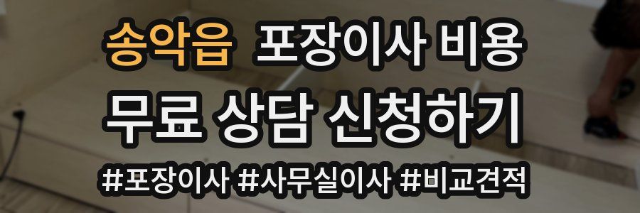 송악읍 포장이사 비용