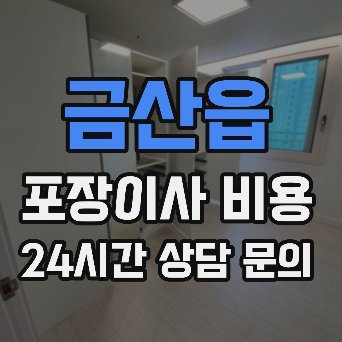금산읍 포장이사 비용