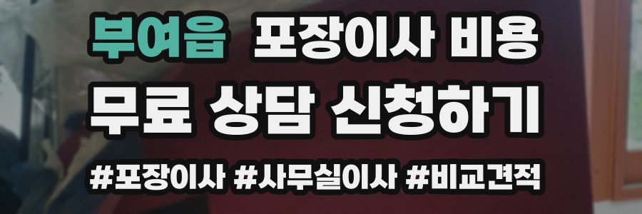 부여읍 포장이사 비용