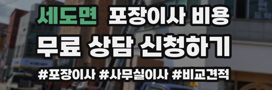 세도면 포장이사 비용