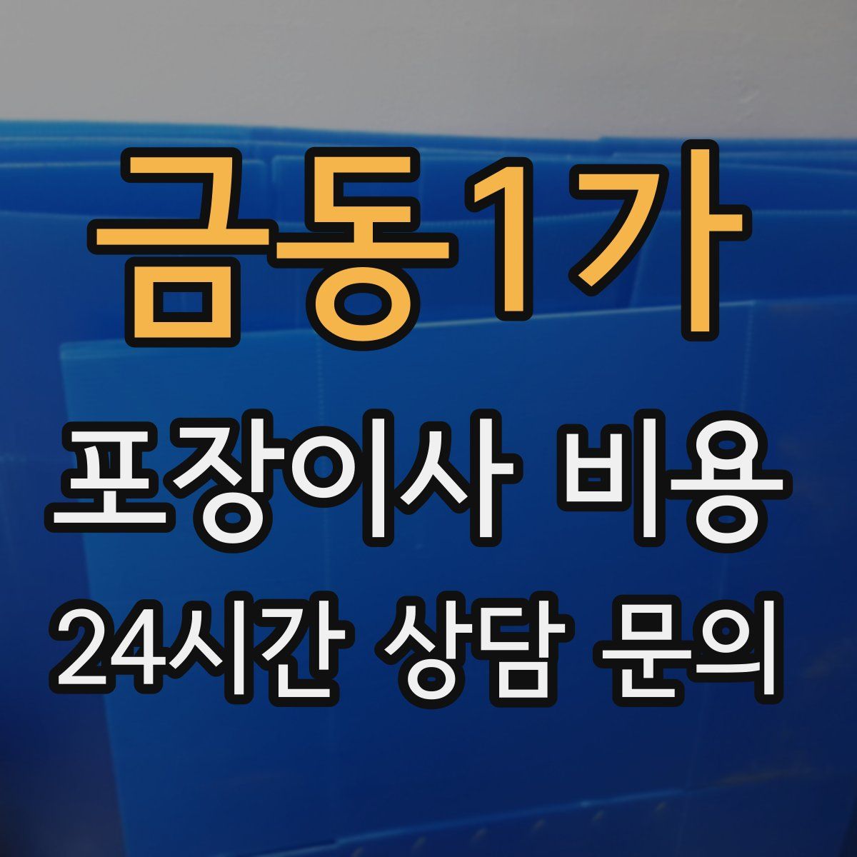 금동1가 포장이사 비용