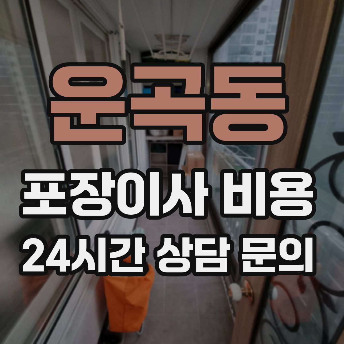 운곡동 포장이사 비용