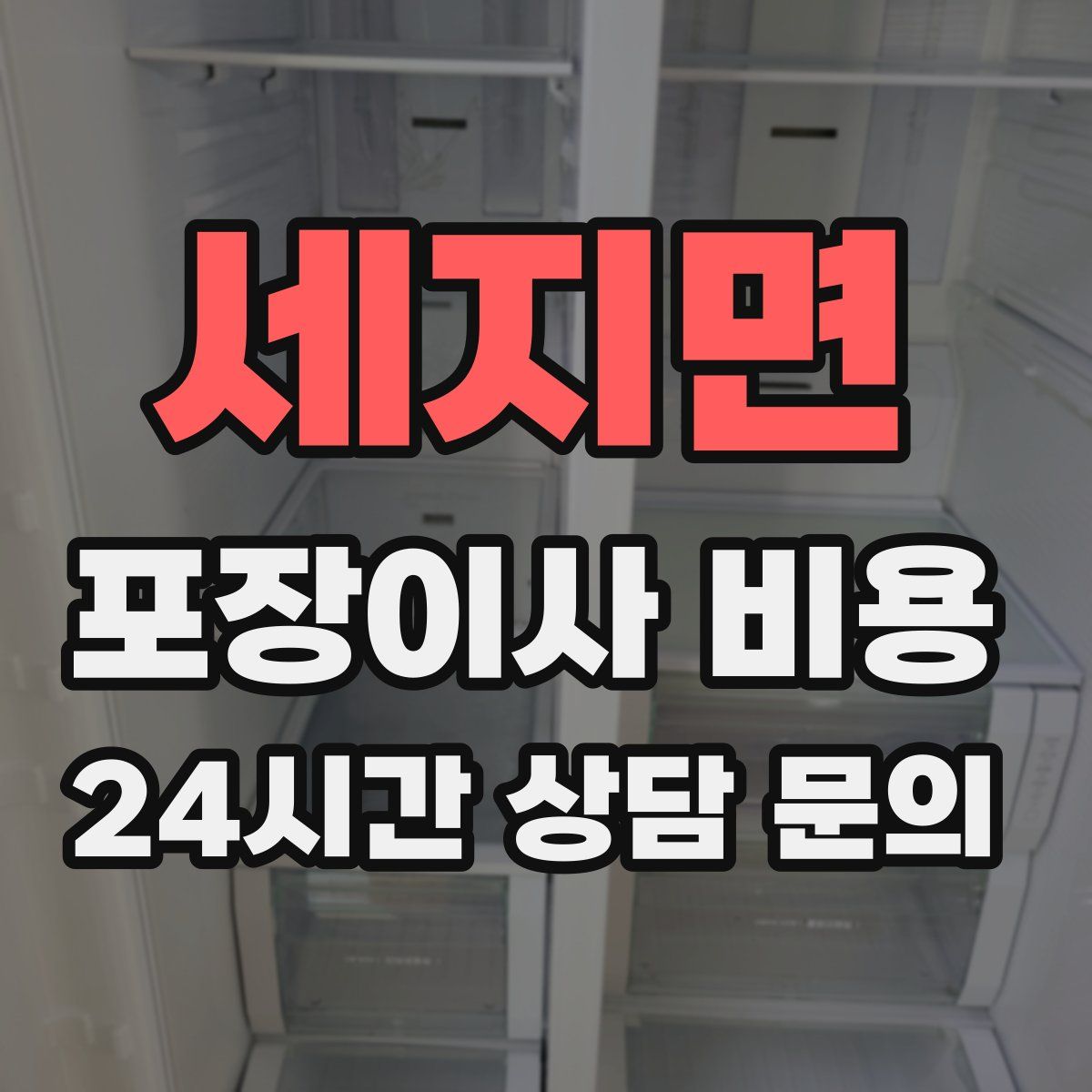 세지면 포장이사 비용