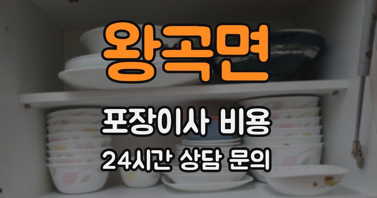 왕곡면 포장이사 비용