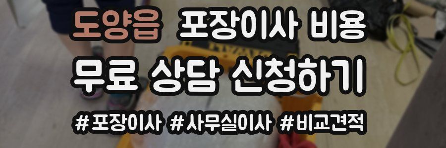 도양읍 포장이사 비용