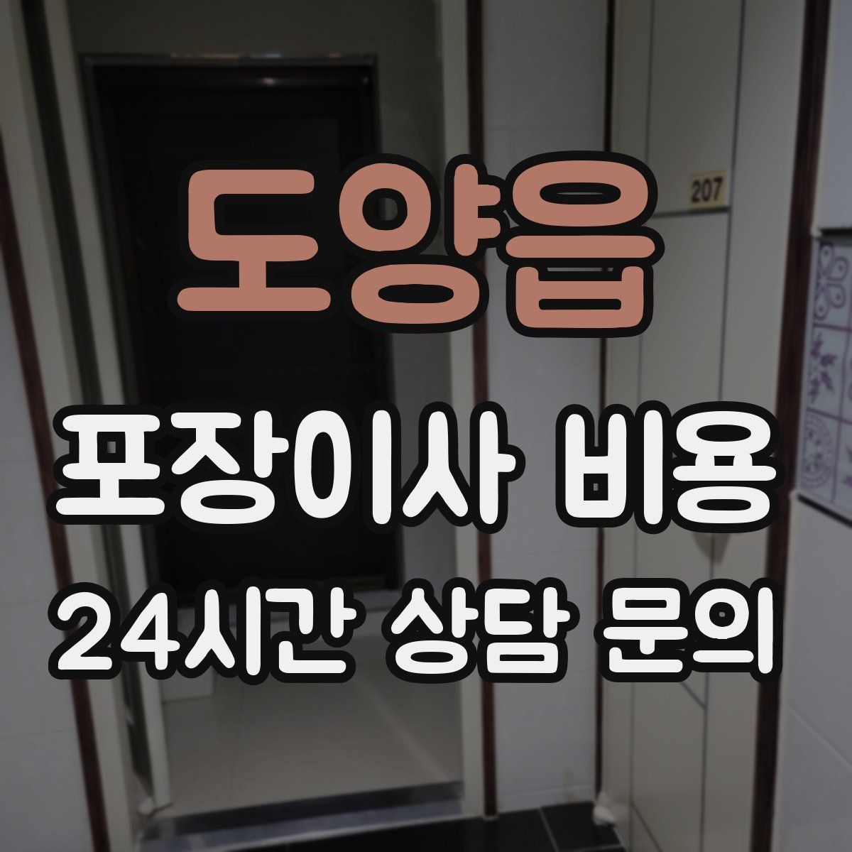 도양읍 포장이사 비용