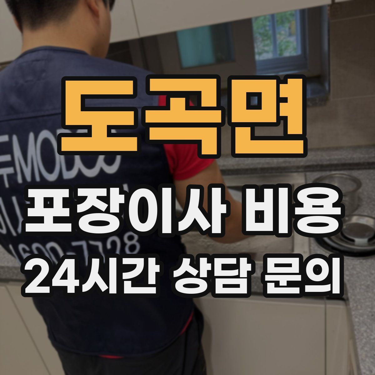 도곡면 포장이사 비용