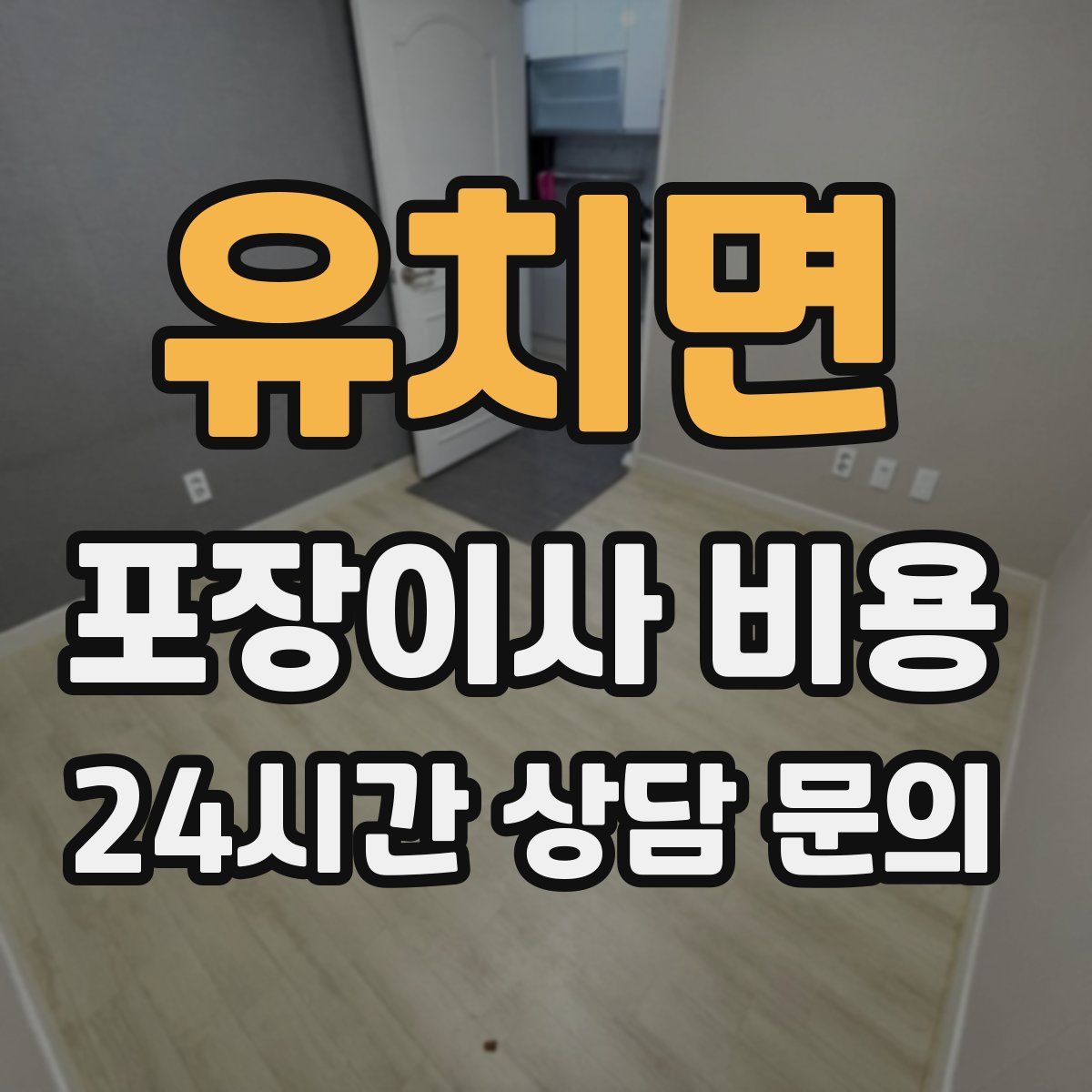 유치면 포장이사 비용