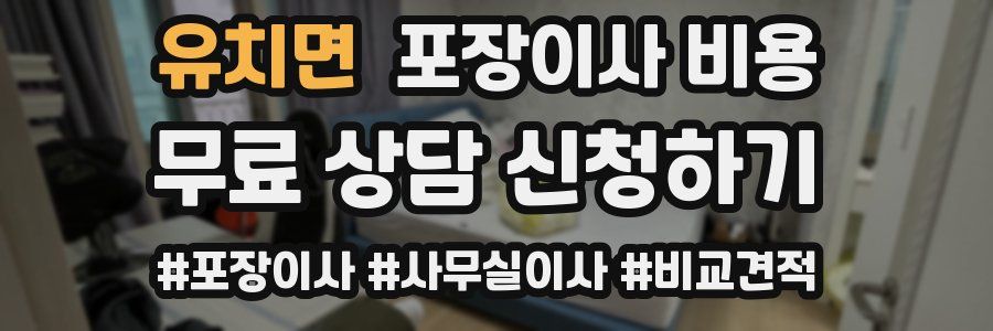 유치면 포장이사 비용