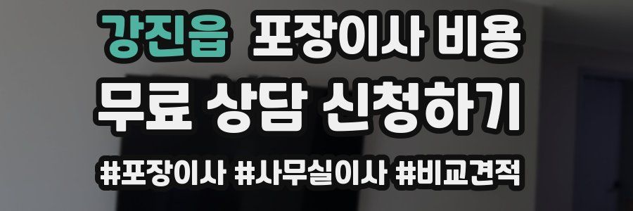 강진읍 포장이사 비용