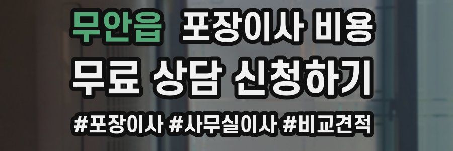 무안읍 포장이사 비용