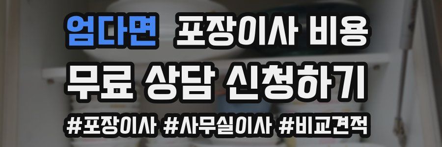 엄다면 포장이사 비용