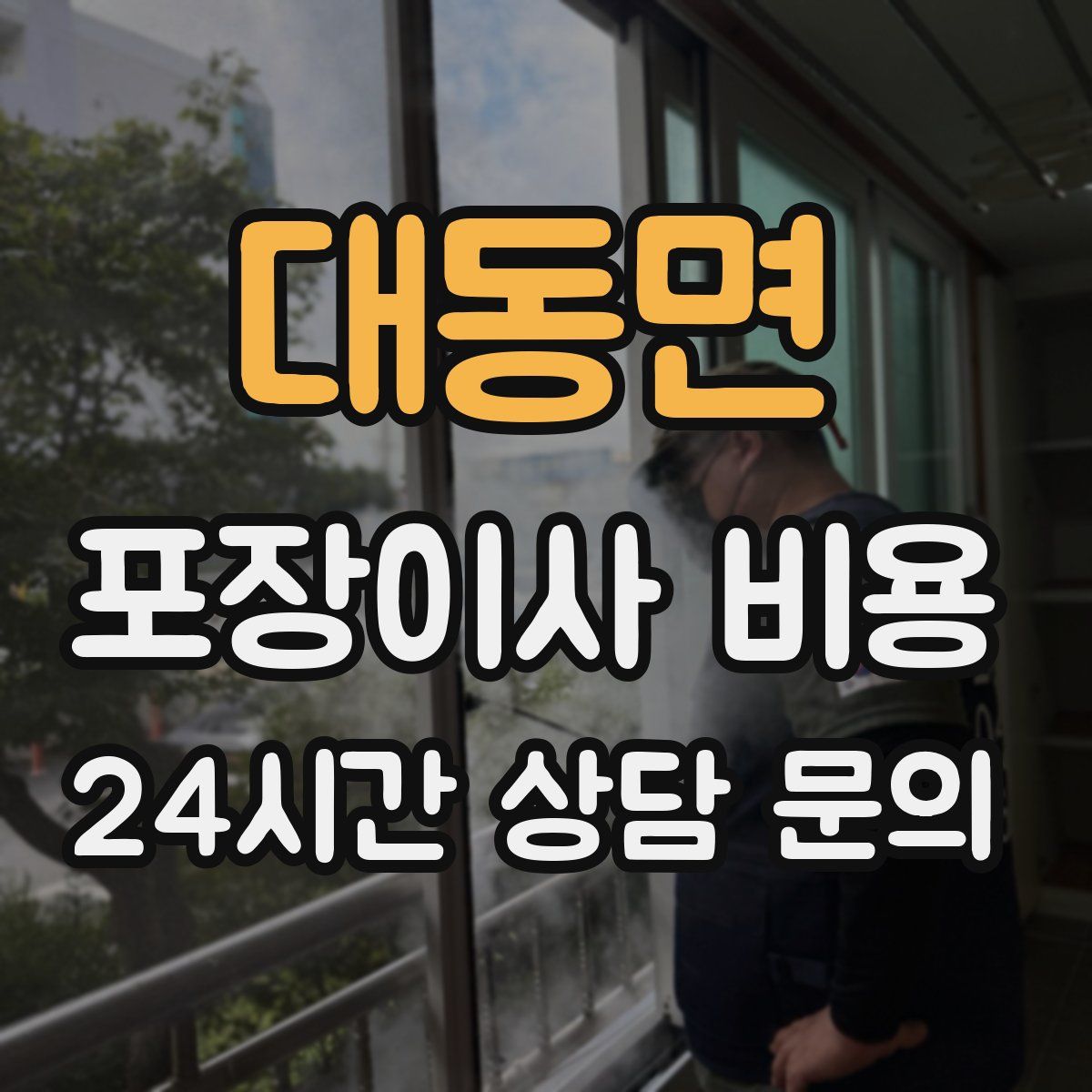 대동면 포장이사 비용