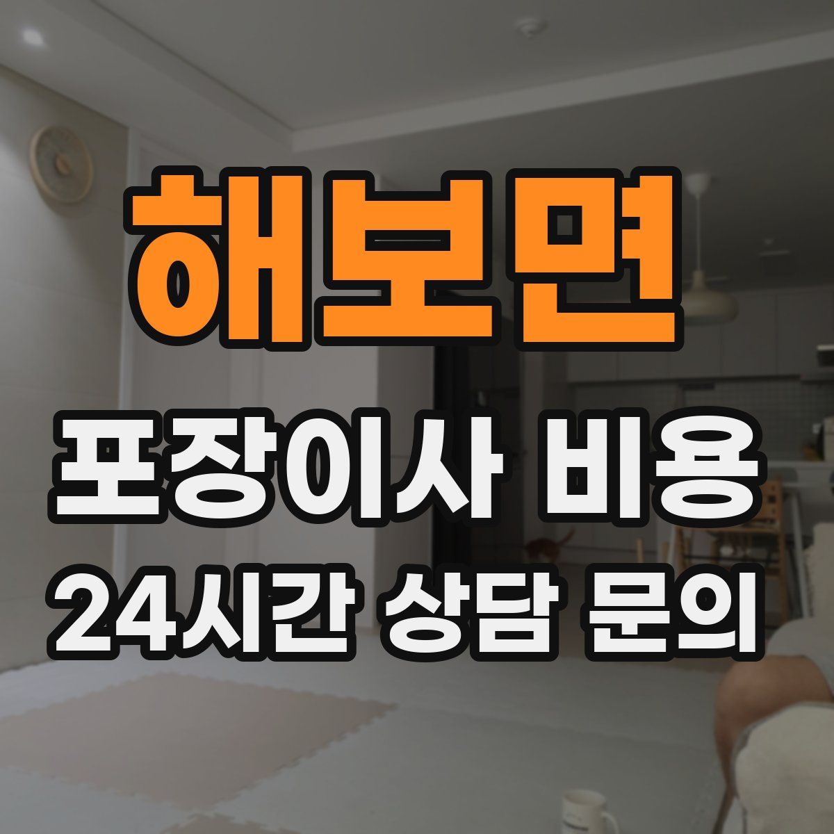 해보면 포장이사 비용