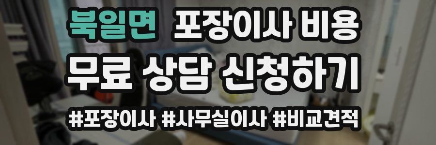 북일면 포장이사 비용