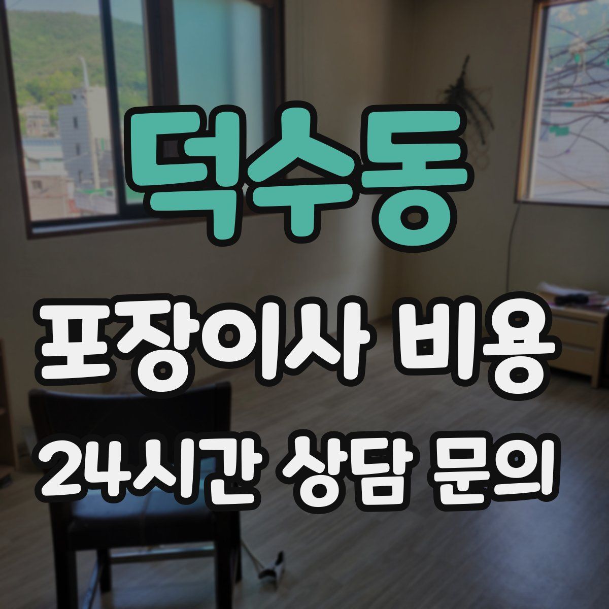 덕수동 포장이사 비용