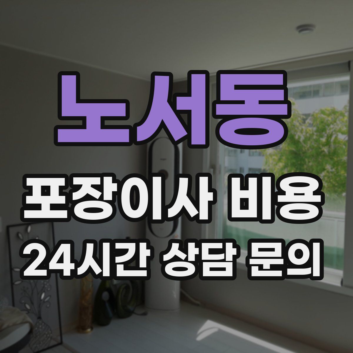 노서동 포장이사 비용