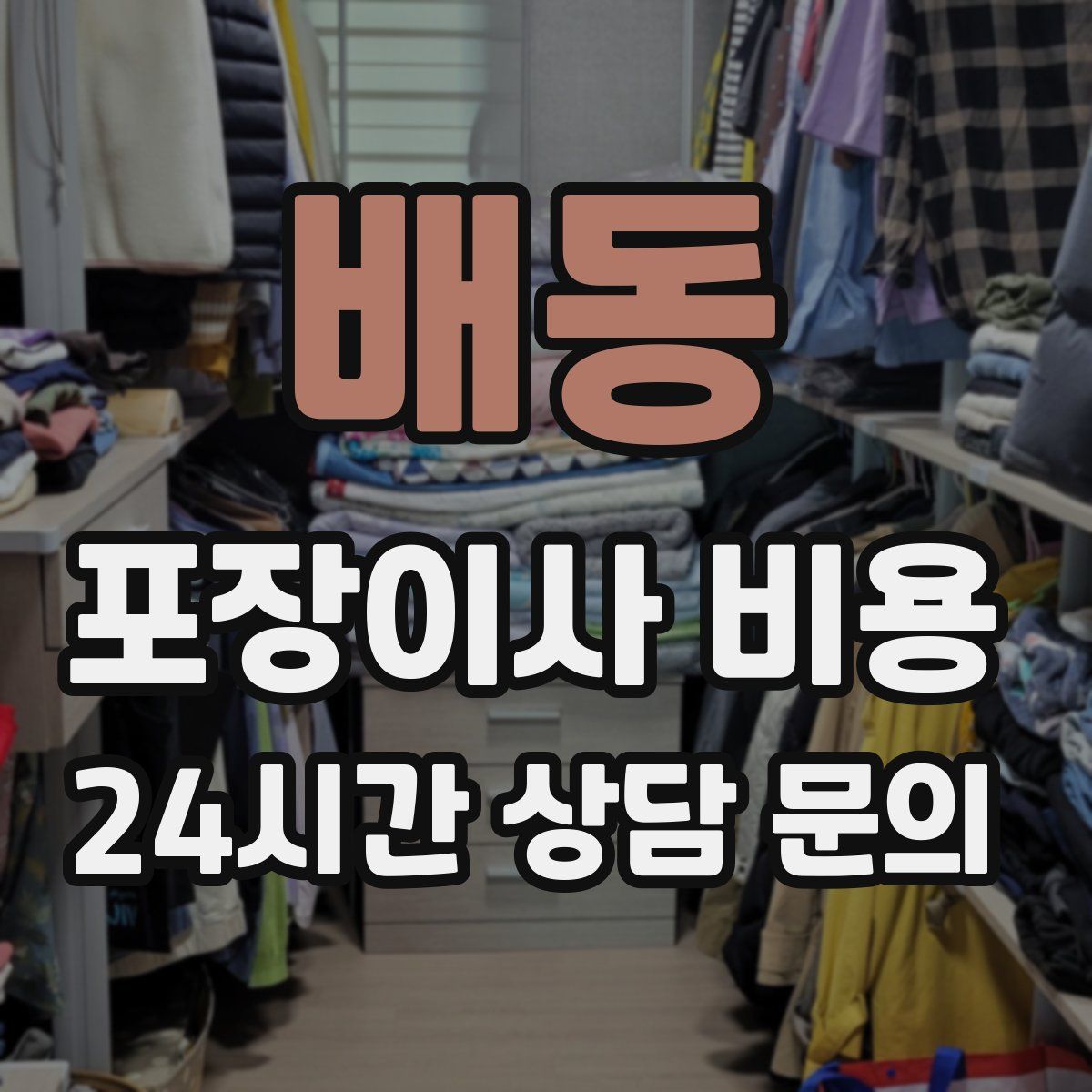 배동 포장이사 비용