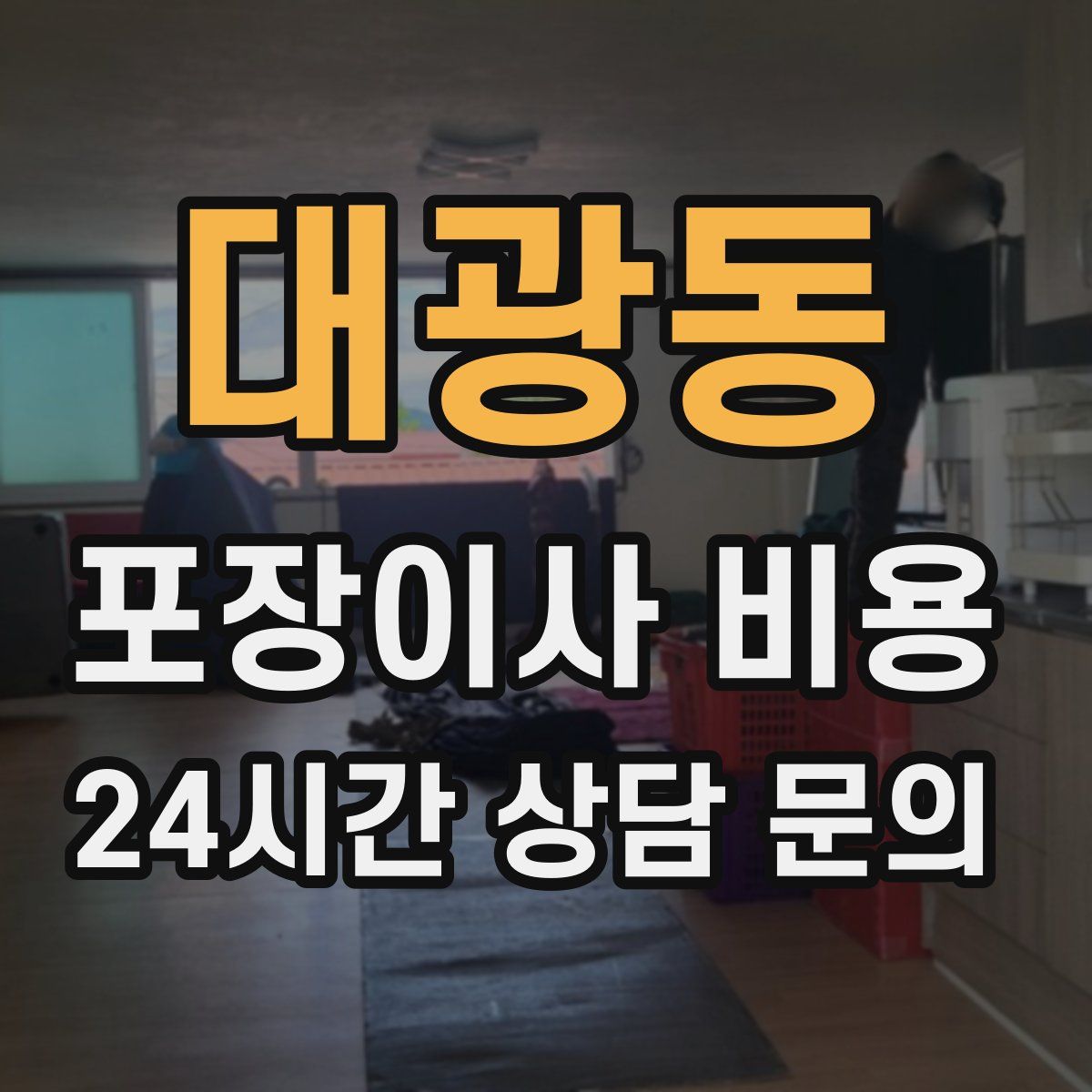 대광동 포장이사 비용