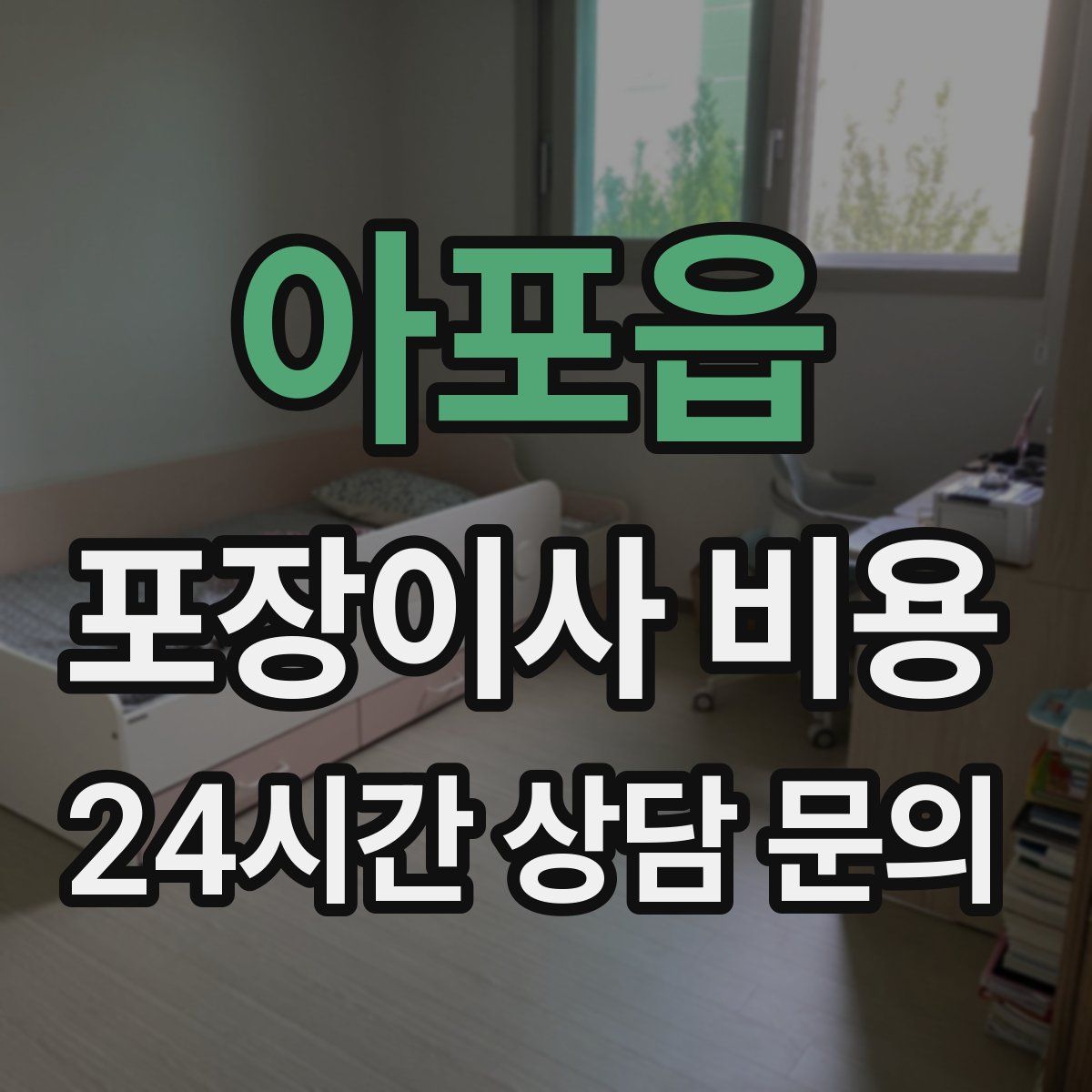 아포읍 포장이사 비용