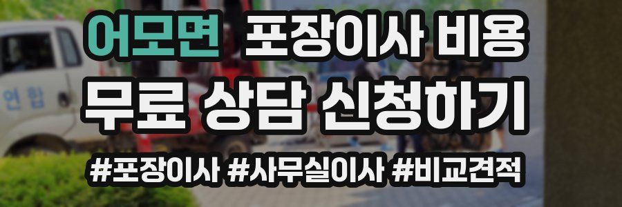 어모면 포장이사 비용