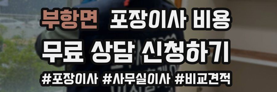 부항면 포장이사 비용