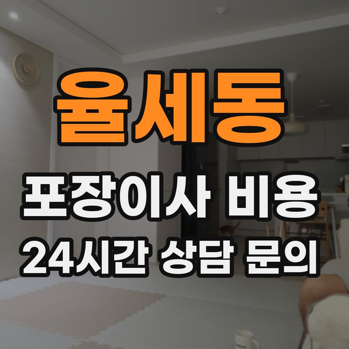 율세동 포장이사 비용