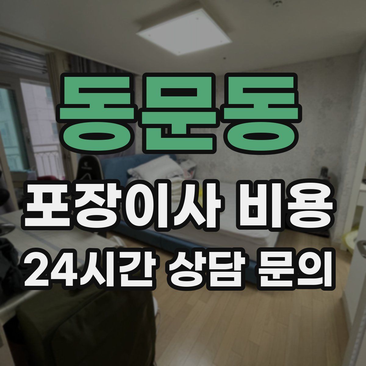 동문동 포장이사 비용