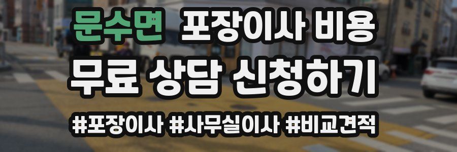 문수면 포장이사 비용