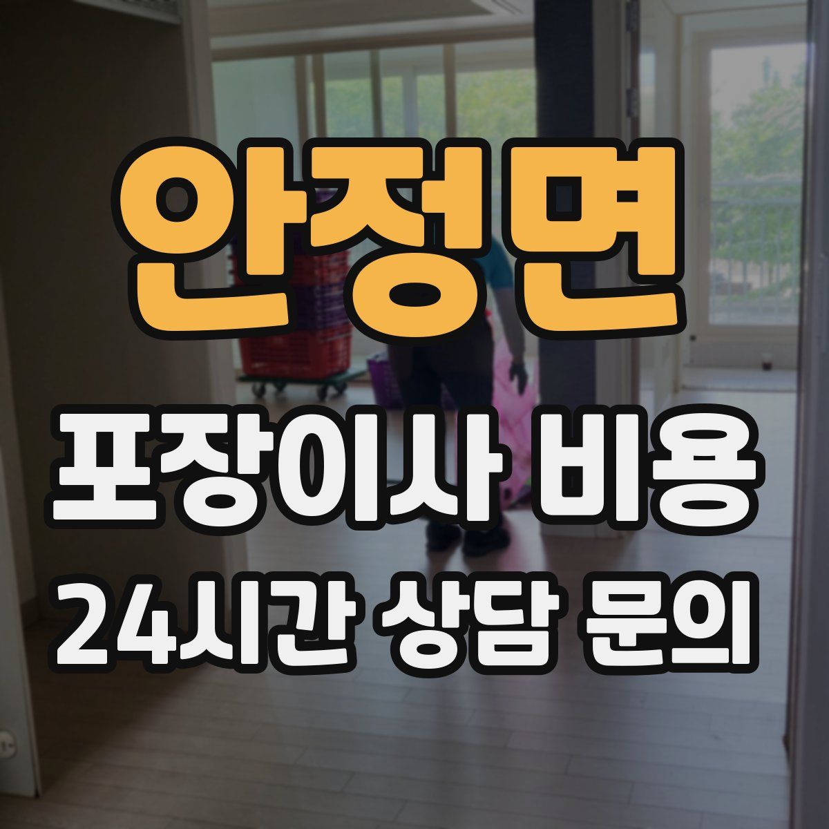 안정면 포장이사 비용