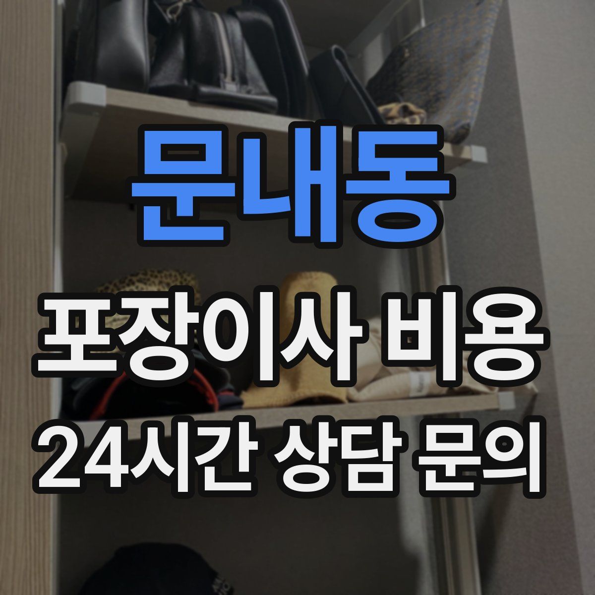 문내동 포장이사 비용