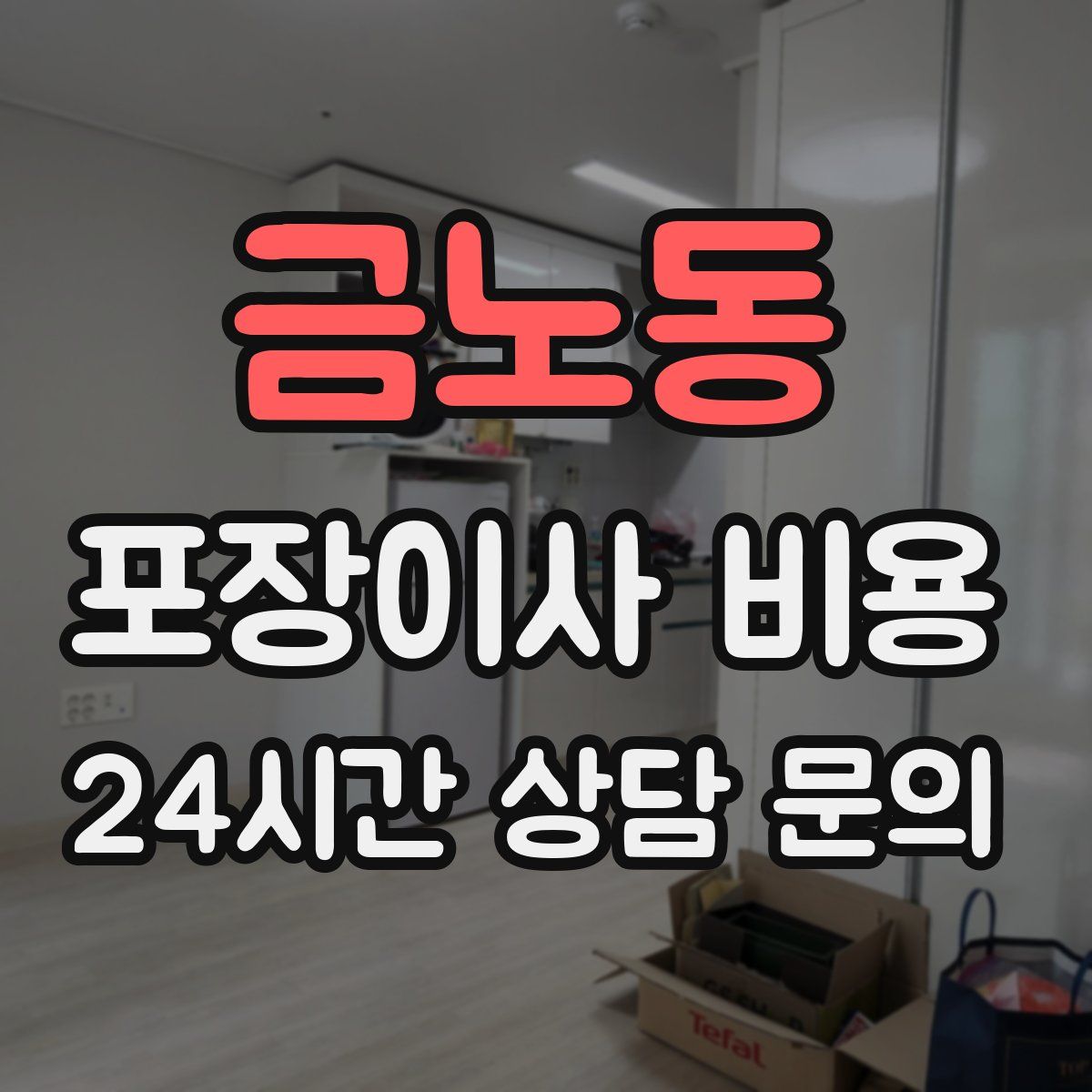 금노동 포장이사 비용