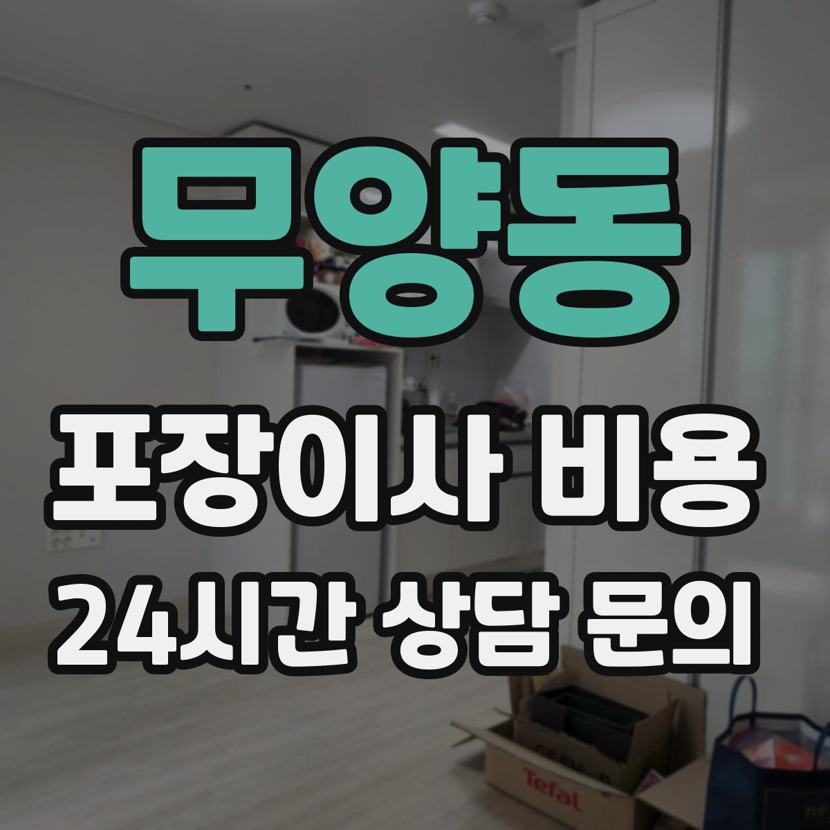 무양동 포장이사 비용