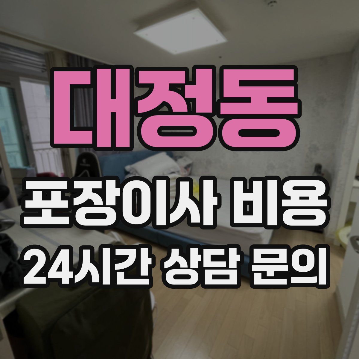 대정동 포장이사 비용