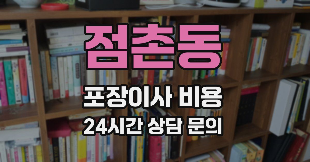 점촌동 포장이사 비용