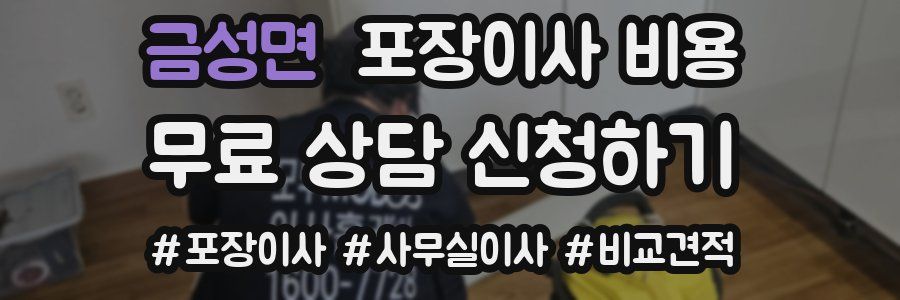 금성면 포장이사 비용